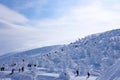 Snow Monsters of Mt.Zao in Yamagata, Japan Royalty Free Stock Photo